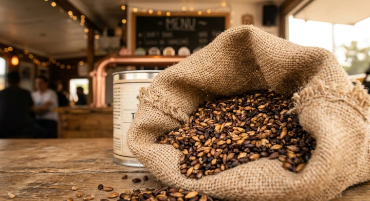 I malti tostati conferiscono sapore carattere e colore alla birra