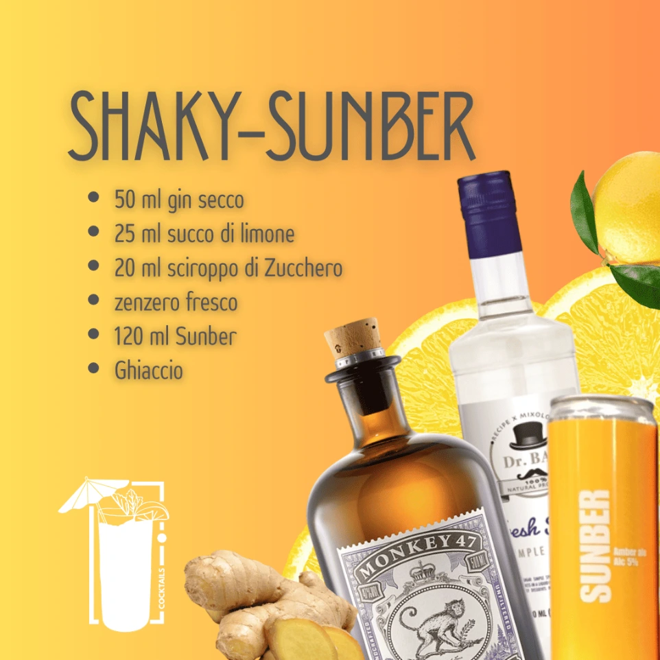 Shaky sunber | Mixology con birra